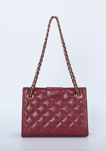 Adele Small Tote Bag Burgundy