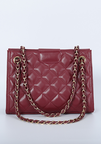 Adele Small Tote Bag Burgundy