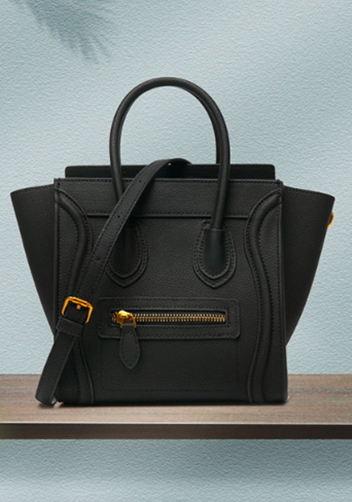 Vanessa Mini Tote Faux Leather Black