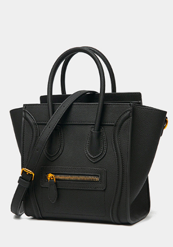 Vanessa Mini Tote Faux Leather Black