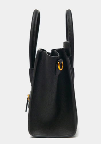 Vanessa Mini Tote Faux Leather Black