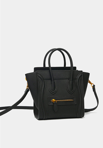 Vanessa Mini Tote Faux Leather Black