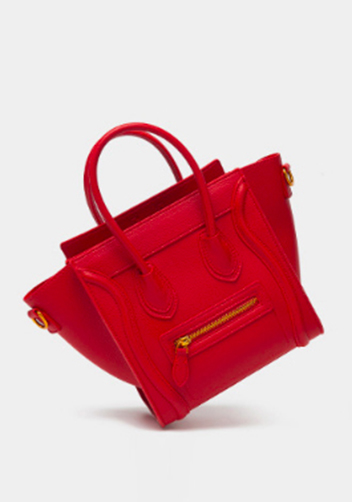 Vanessa Mini Tote Faux Leather Red