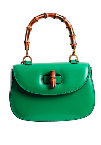 Miss Gaga Top Handle Flap Bag Green