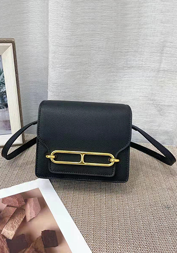 Kristine Leather Shoulder Bag Black