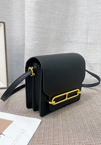 Kristine Leather Shoulder Bag Black