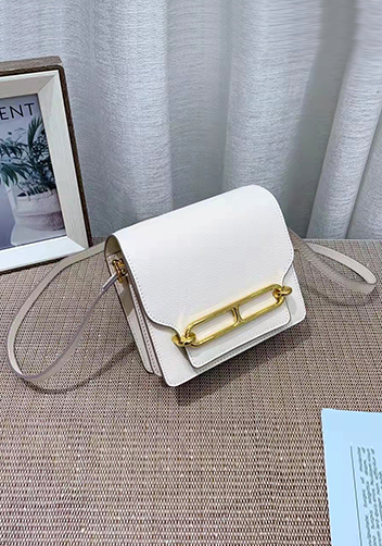 Kristine Leather Shoulder Bag White