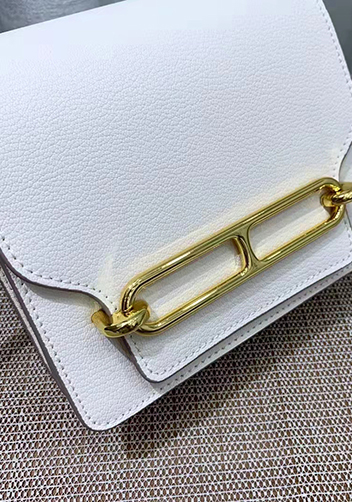 Kristine Leather Shoulder Bag White