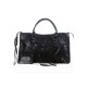 The Route 66 Faux Leather Large Bag Black Black Hardware