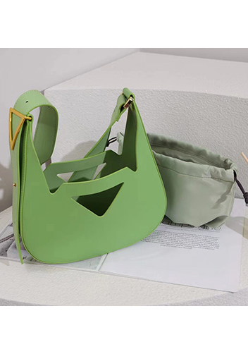 The JAB Leather Shoulder Bag Green