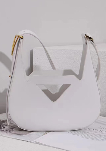 The JAB Leather Shoulder Bag White