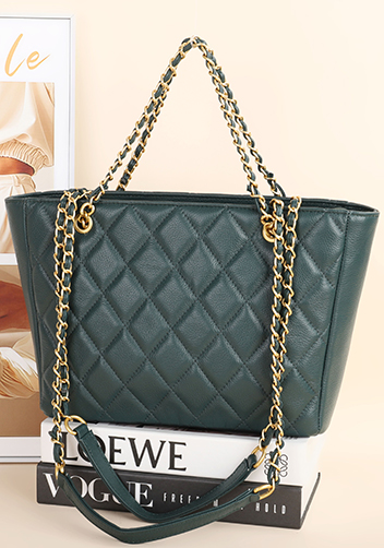 Adele Chain Shoulder Tote Bag Green