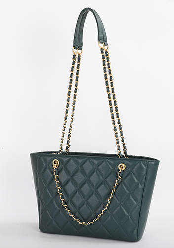 Adele Chain Shoulder Tote Bag Green