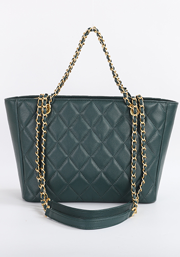 Adele Chain Shoulder Tote Bag Green