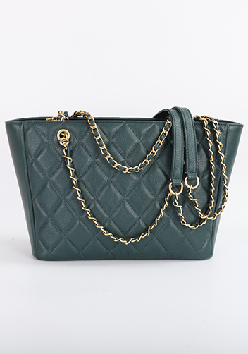 Adele Chain Shoulder Tote Bag Green