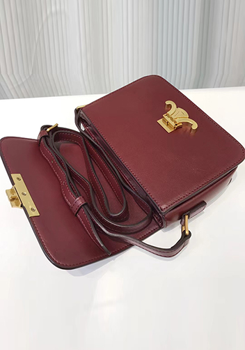 Yuga Classic Leather Bag Burgundy