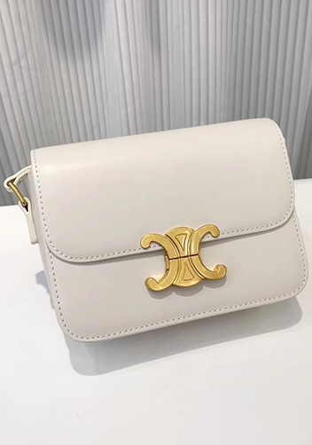 Yuga Classic Leather Bag Cream White