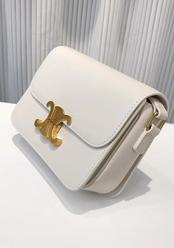 Yuga Classic Leather Bag Cream White