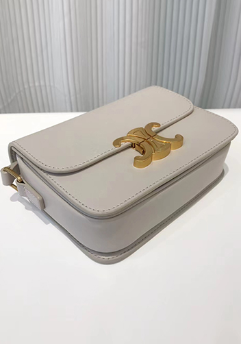 Yuga Classic Leather Bag Light Grey