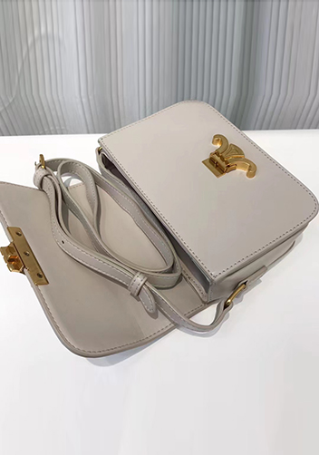 Yuga Classic Leather Bag Light Grey