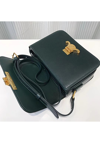 Yuga Classic Leather Bag Dark Green