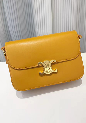 Yuga Classic Leather Bag Mango Yellow