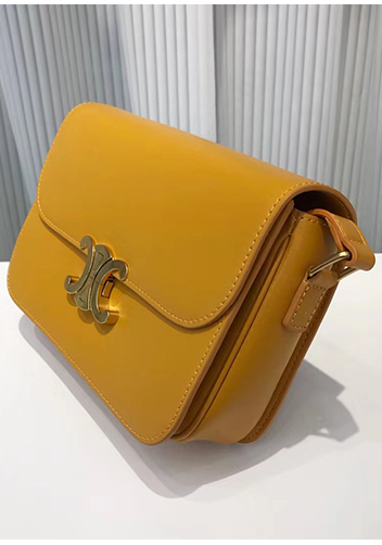 Yuga Classic Leather Bag Mango Yellow