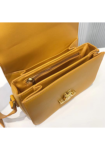 Yuga Classic Leather Bag Mango Yellow