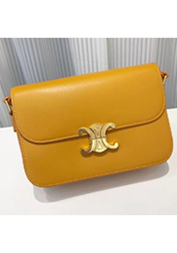 Yuga Classic Leather Bag Mango Yellow