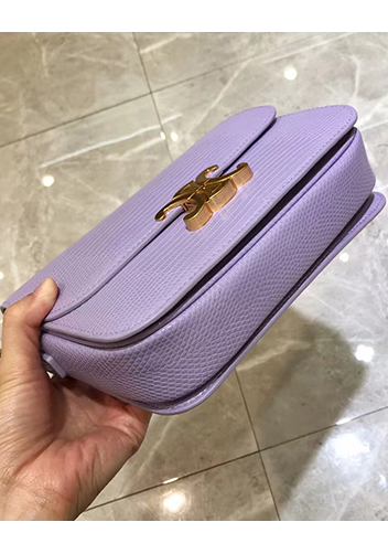 Yuga Lizard Leather Bag Purple