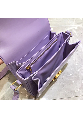 Yuga Lizard Leather Bag Purple