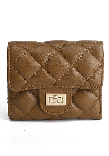 Kimberly Wallet Lambskin Leather Camel