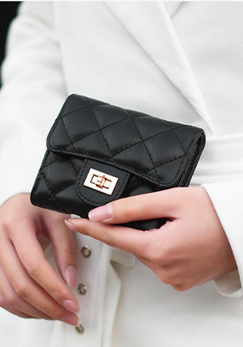 Kimberly Wallet Lambskin Leather Black