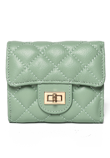 Kimberly Wallet Lambskin Leather Green