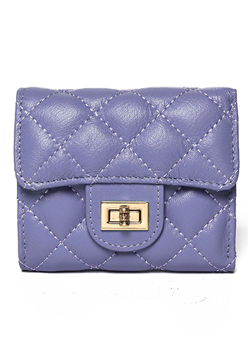 Kimberly Wallet Lambskin Leather Purple