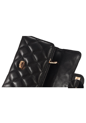 Kimberly Medium Wallet Lambskin Leather Black