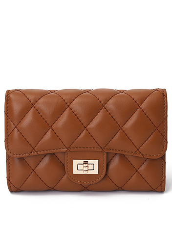 Kimberly Medium Wallet Lambskin Leather Camel