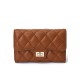 Kimberly Medium Wallet Lambskin Leather Camel