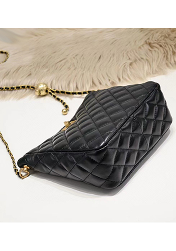 Adele Shoulder Bag With Adjusting Ball Black