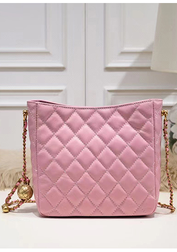 Adele Shoulder Bag With Adjusting Ball Pink