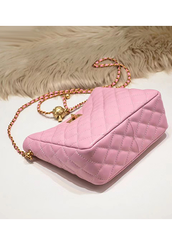 Adele Shoulder Bag With Adjusting Ball Pink