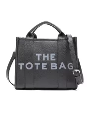 Tote Medium Bag Vegan Leather Black