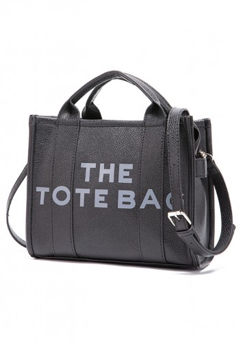 Tote Medium Bag Vegan Leather Black