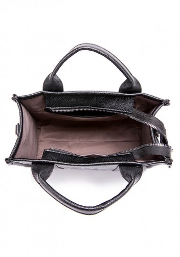 Tote Medium Bag Vegan Leather Black