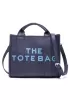 Tote Medium Bag Vegan Leather Dark Blue