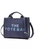 Tote Medium Bag Vegan Leather Dark Blue