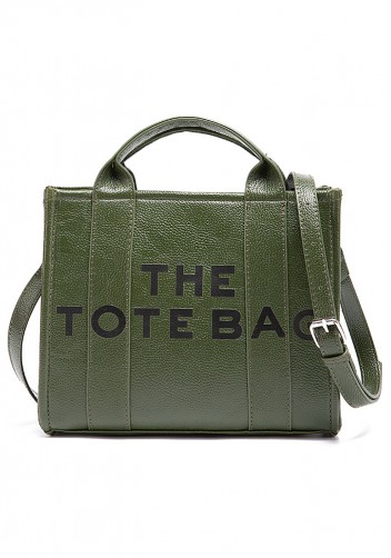 Tote Medium Bag Vegan Leather Green