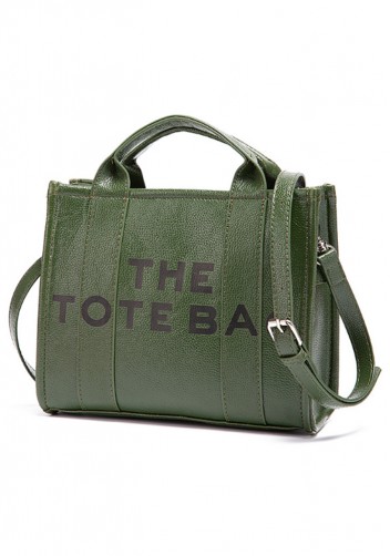 Tote Medium Bag Vegan Leather Green