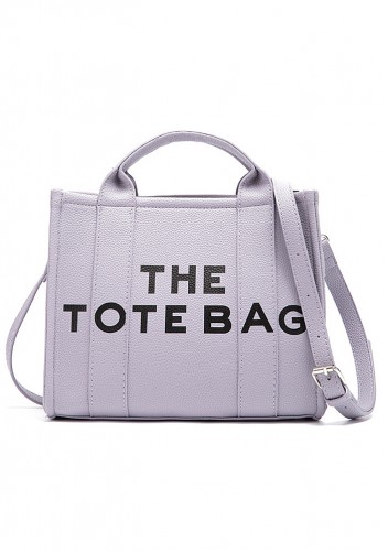 Tote Medium Bag Vegan Leather Grey