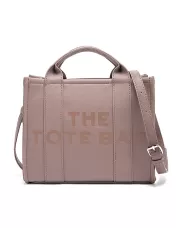 Tote Medium Bag Vegan Leather Pinkish Brown